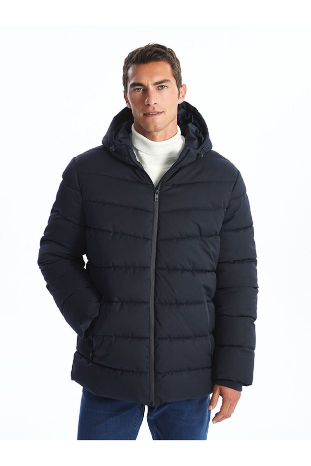 Standard Calip Hooded Men's Inflatables Coat - W4Cr47Z8