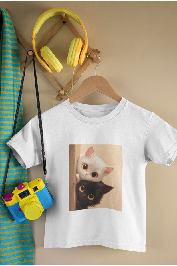 Cute Cats Cotton Children's Tshirt