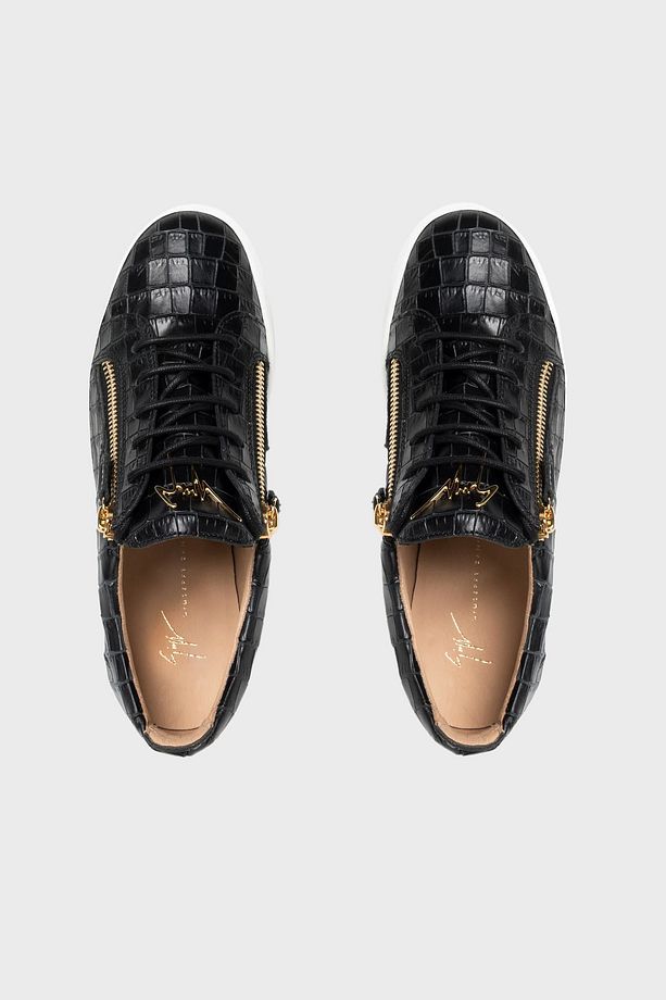 Logolu Hakiki Deri Kalın Taban Sneaker Ayakkabı Erkek AYAKKABI RU00010 - 5