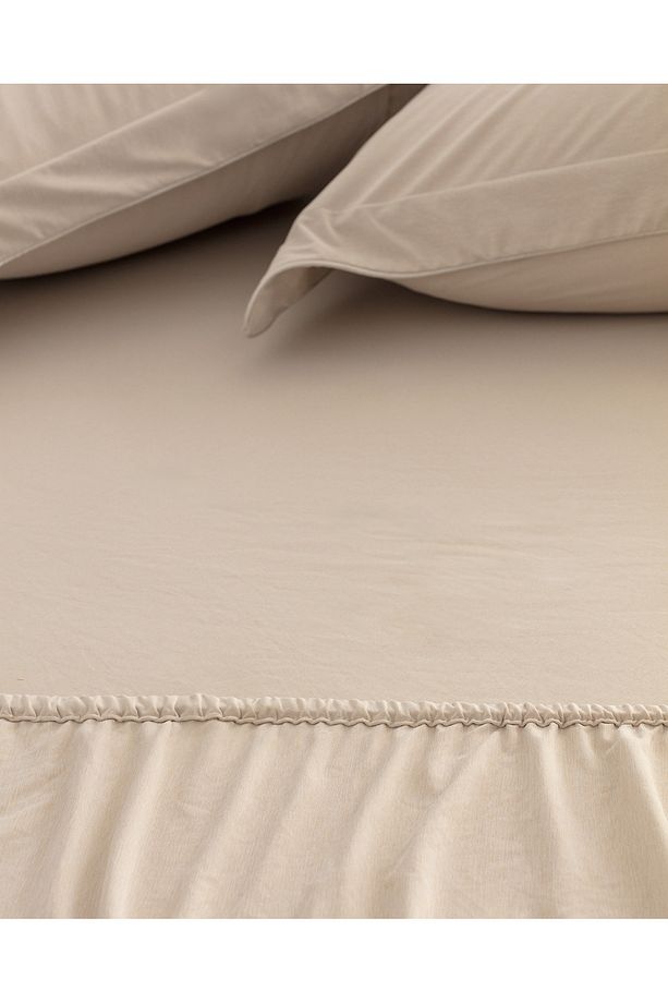 İlus Tek Kişilik Bambu Comforter Set - Bej - 7