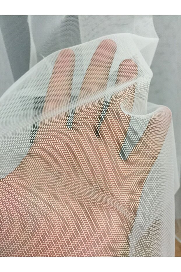 Düz Sade Grek 3 Kat Pileli Tül Perde - 2