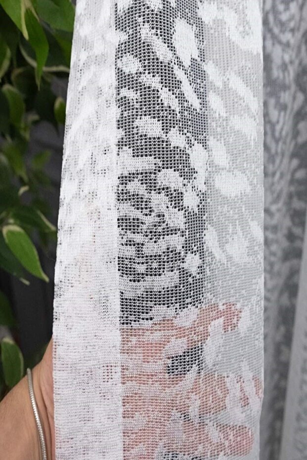 Snowdrop Pattern Model Design Does Not Want Ironing Non-Wrinkle Tulle Curtain 1e 3 Layers Pleated Tulle - 6