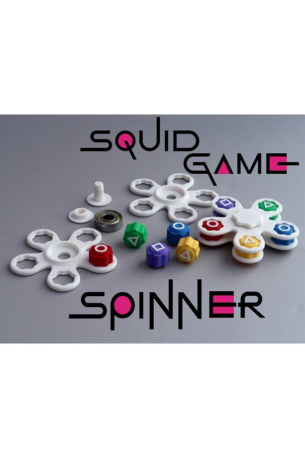 Squid Game 5 Taş Oyun Seti Gonggi Spinner (STRES ÇARKI) 2. Si Bir Arada - 1