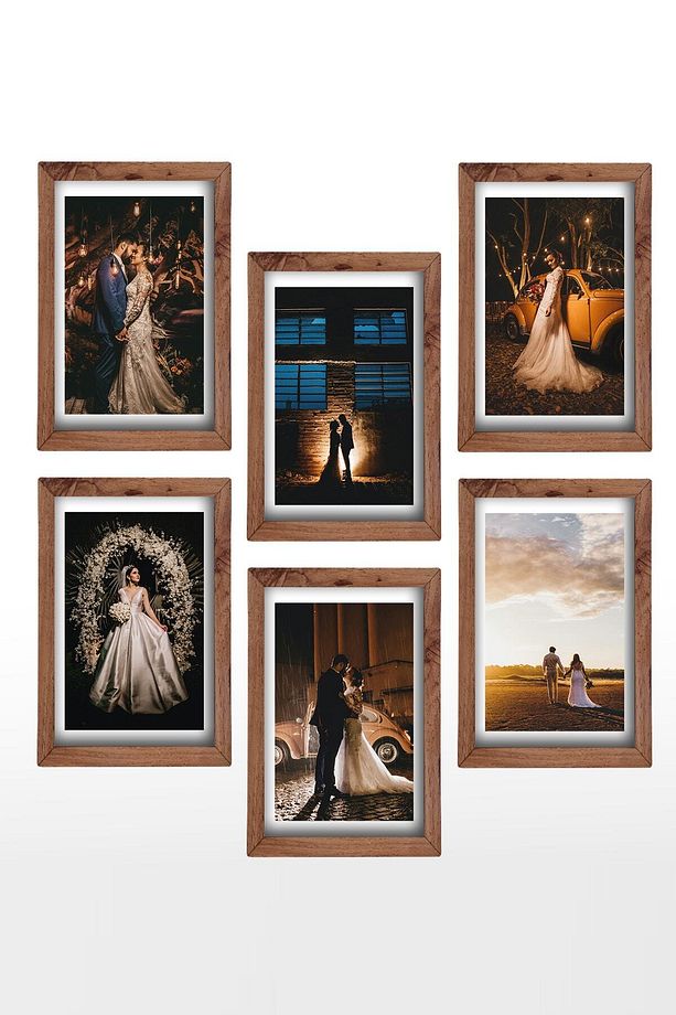 6 Adet A4 Çerçeve - Kemençe Çerçeve - Mdf 21x30 Çerçeve - Fotoğraf & Sertifika Çerçeve - 8