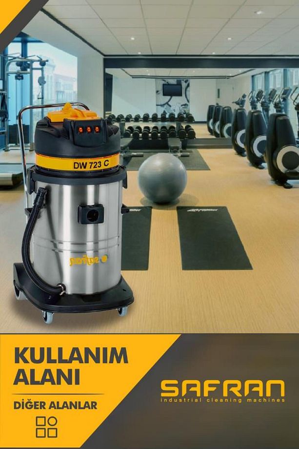 DWC 221 Sanayi Tipi Tek Motorlu Islak-Kuru Süpürge Makinası - 6