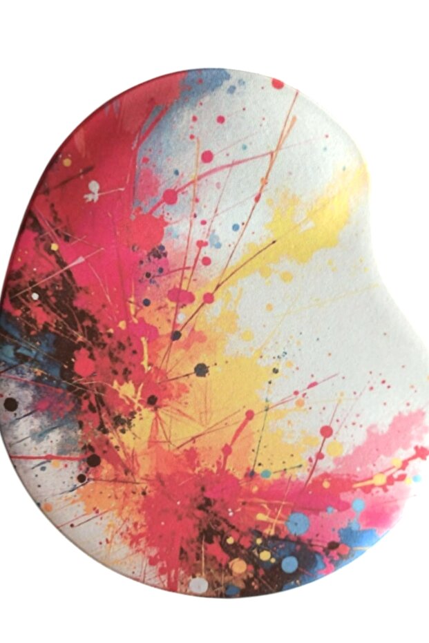 Confusion Pattern Wrist Supported Mouse Pad + Wired Mouse Computer Notebook Pc Windows Compatible Mause - 2