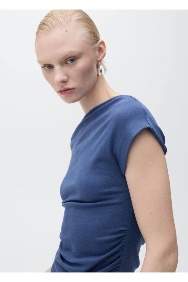 Drape asimetrik bluz - 1