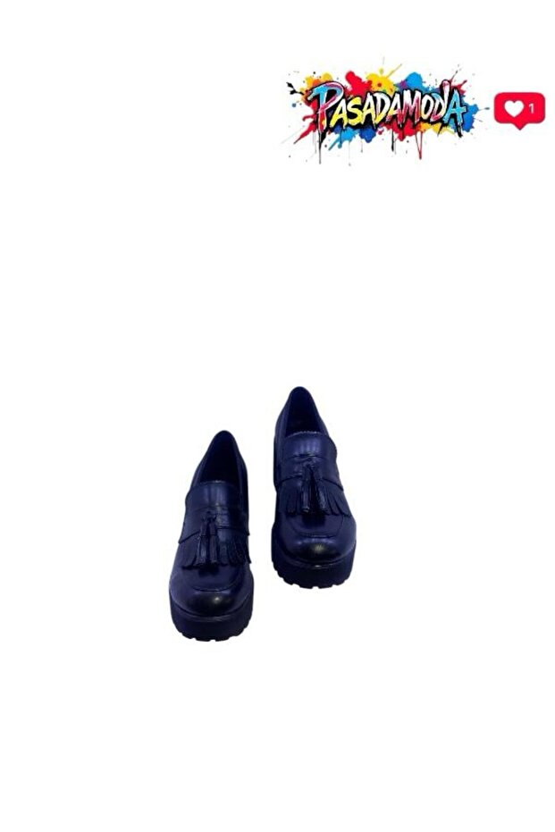 HCO MOKASEN YÜKSEK TABAN PÜSKÜL DETAYLI LOAFER AYAKKABI EM-604 - 2