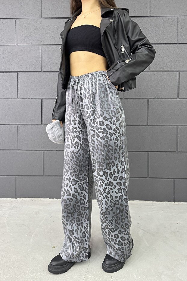 ليوبارد السراويل المرنة لامعة - 2