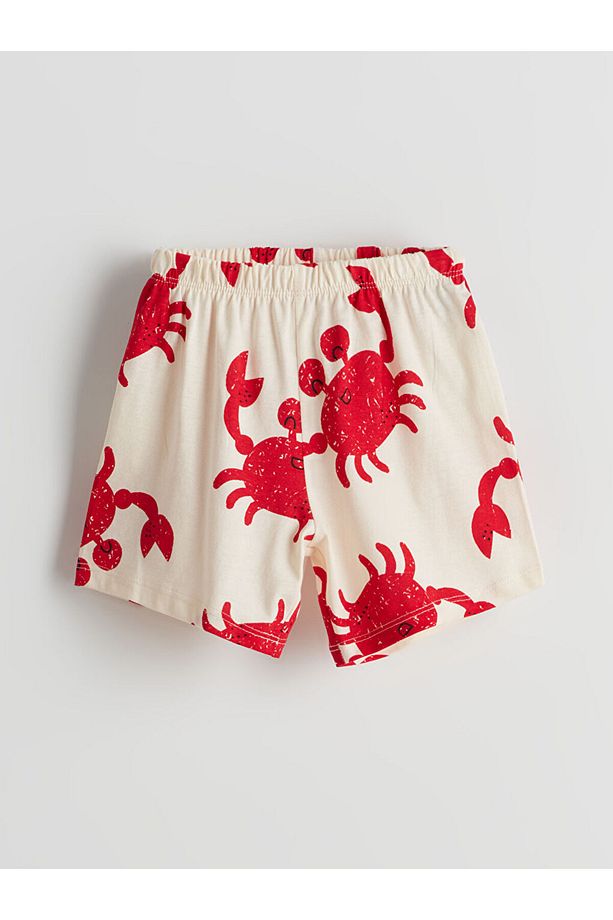 LCW baby Baskılı Erkek Çocuk Şortlu Pijama Takımı - 3