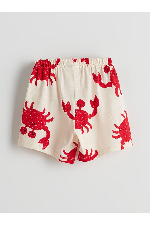 LCW baby Baskılı Erkek Çocuk Şortlu Pijama Takımı - 5