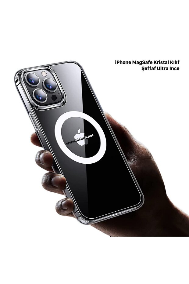iPhone Uyumlu Magsafe Kristal Slim Kılıf-iPhone 16
