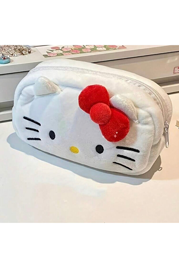 Hello kitty plush pencil holder pencil case