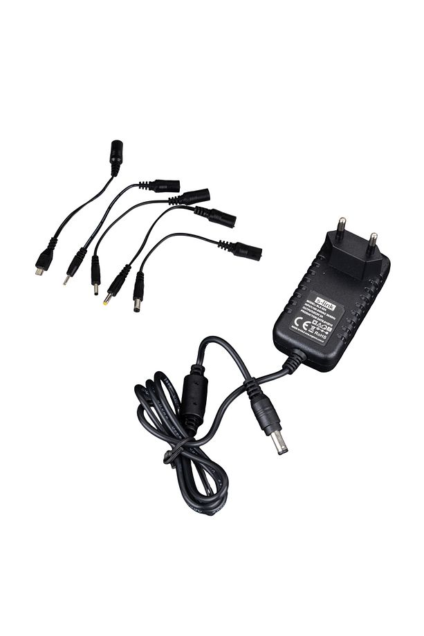 S-Link SLX-52A 5-9-12 Volt - 2 Amper Çok Uçlu Telefon Tablet PC Akü Akıllı Şarj Adaptörü - 3