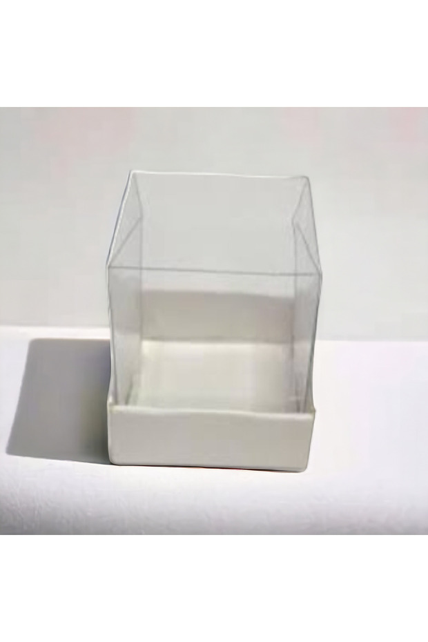 7X7X7 White Box with Acetate Cover 10 Pieces