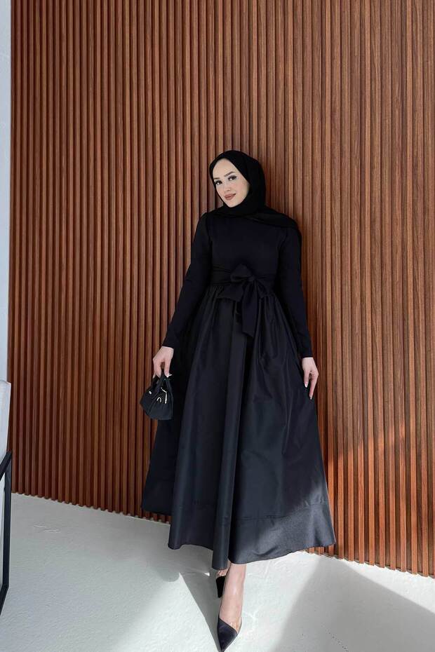 Siyah Elbise 3-2242 - 3