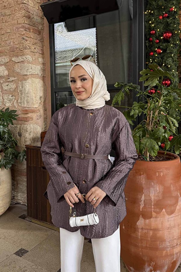 Leylak Jacquard Snap Cap 32-2307