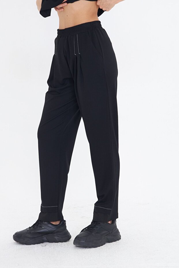 SİYAH BASIC PANTOLON - 3