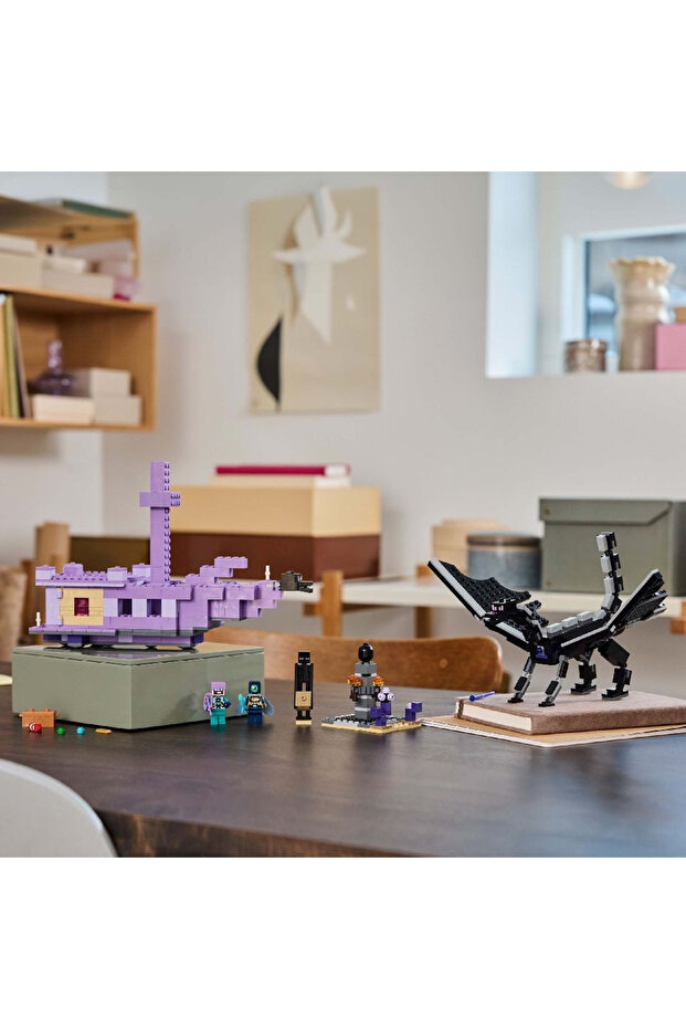 minecraft Ender Dragon and End Ship - 657 Pieces Construction Set for Ages 8 and Up - 5