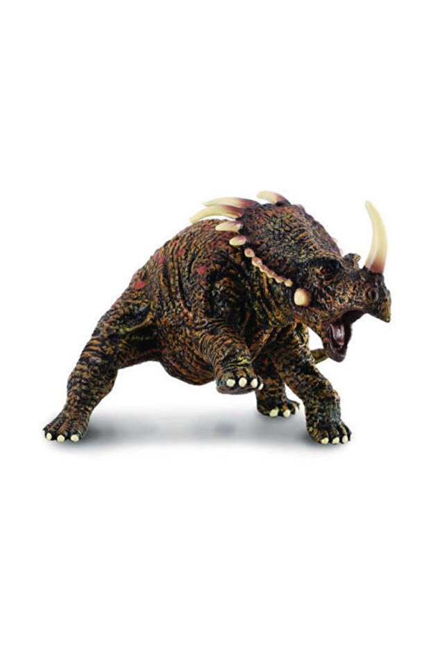 Hnědý model styracosaura - 1