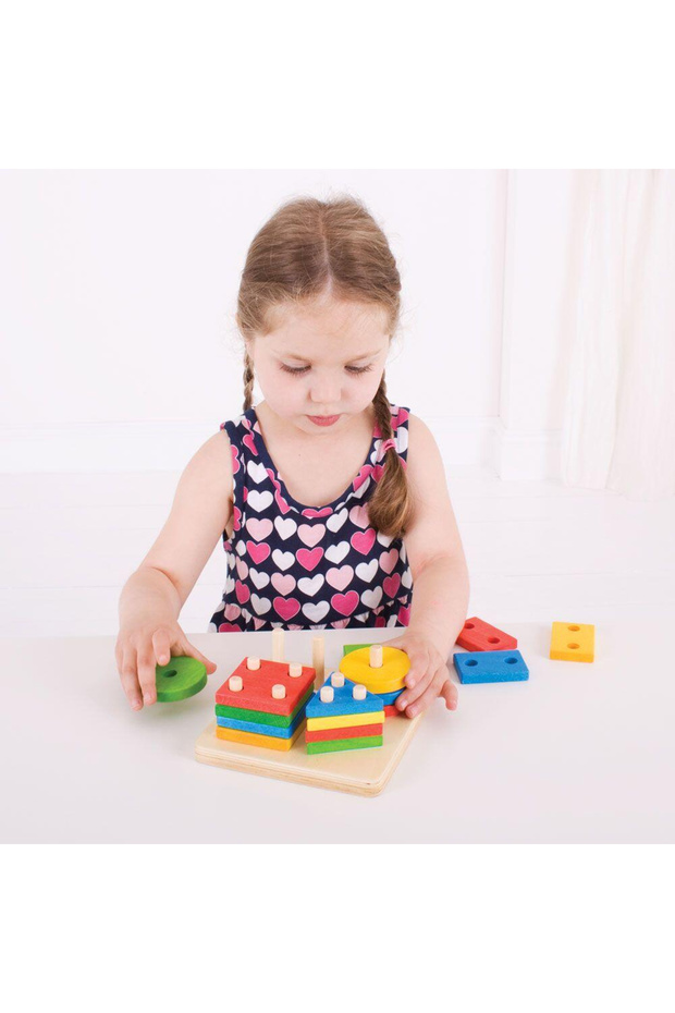 Sorting game - 4 geometric shapes - 5