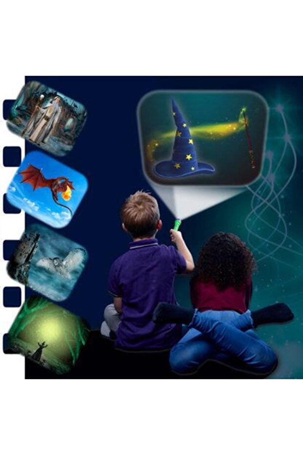 Flashlight Projector - Dragon and Wizard - 7