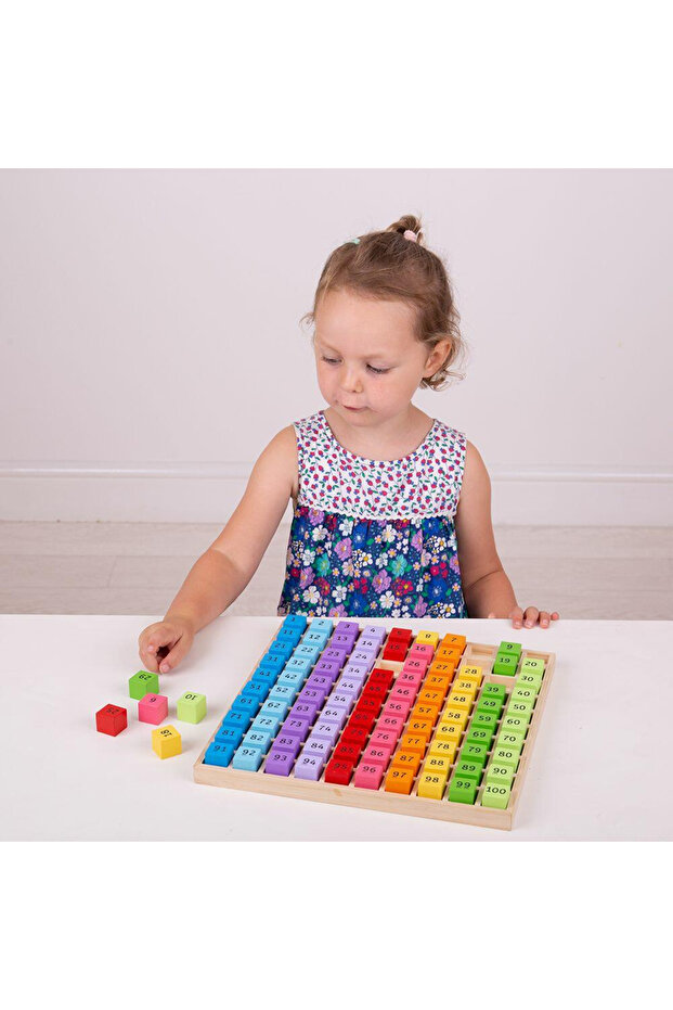 Board with 100 colored numbers - 5