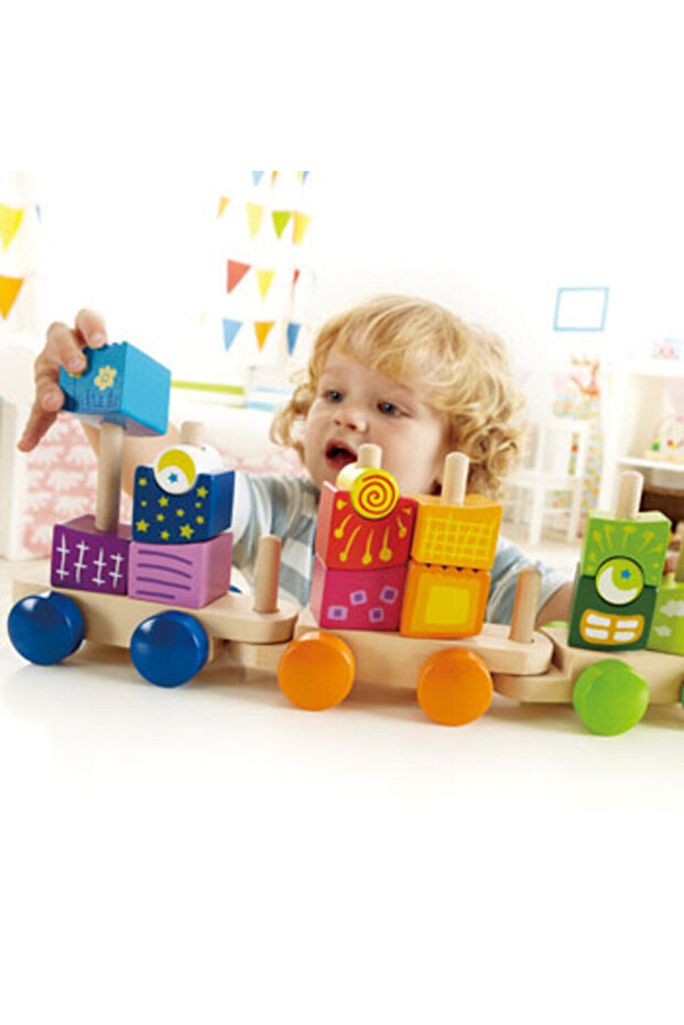 Trenă cu model de bloc - 3