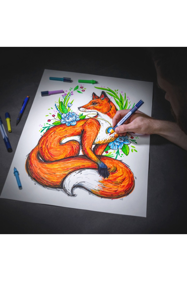 Markers For Artists And Beginners, With Brush Tip And Round Tip - 5