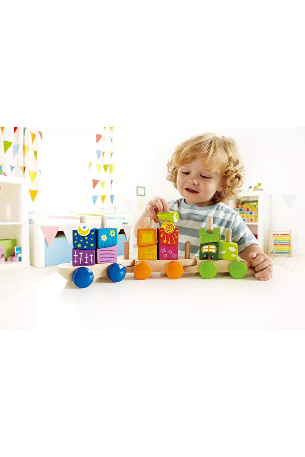 Trenă cu model de bloc - 5