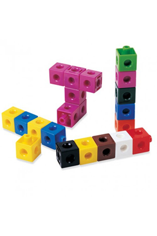 Cuburi interconectabile multicolore - set 500 - 1