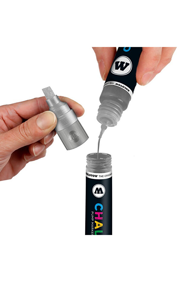 Decomarker Refill 30ml Metallic Silver - 3