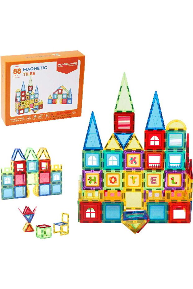 Set De Constructie Magnetic 3d - 88 Piese - 3