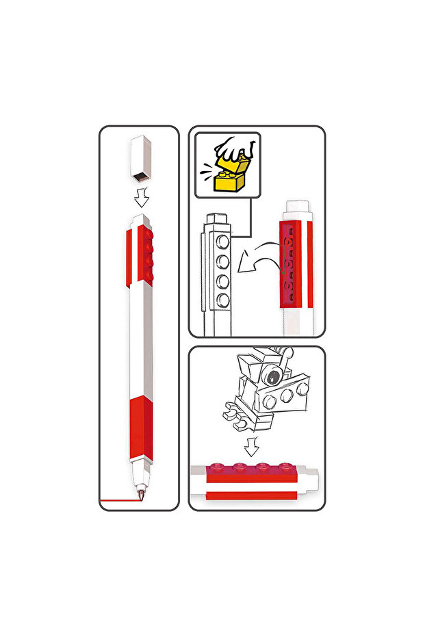 Гел химикалка - червена - 4