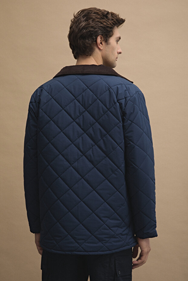 Kapitone Basic Mont - Lacivert - 4