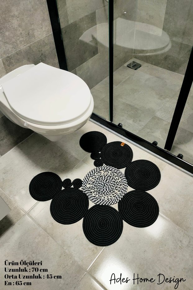 Jute, Mat, Bath Mat, Toilet Seat Mat, Toilet Seat Mat, Double Sided