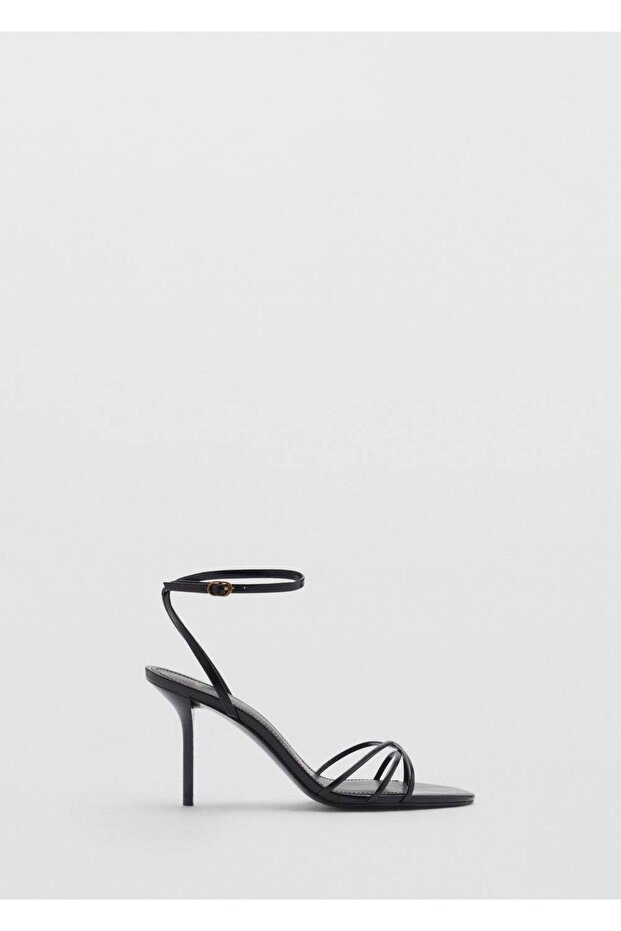 Bantlı topuklu sandalet - 3