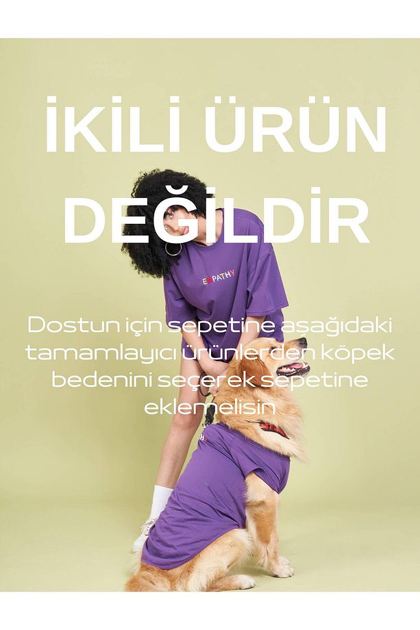 Köpek Kıyafeti, Sahipler Için Tek Ürün Oversize, Unisex, Empathy - 3