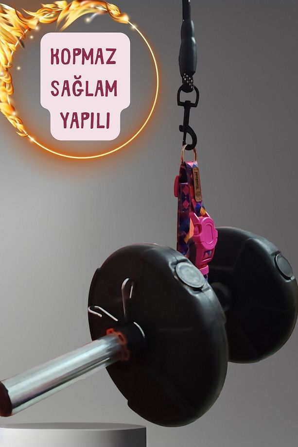 Köpek Gezdirme Tasma Kayışı Siyah 40 Kg'a Kadar Köpekler Için Tasma Halatı Gezdirme Ipi 150 Cm - 4