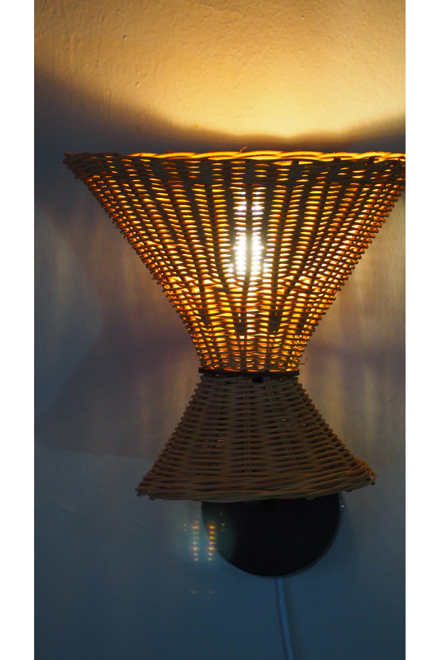 Modern ve Klasik Rattan Aplik - Huş Detaylı, El Yapımı - 5