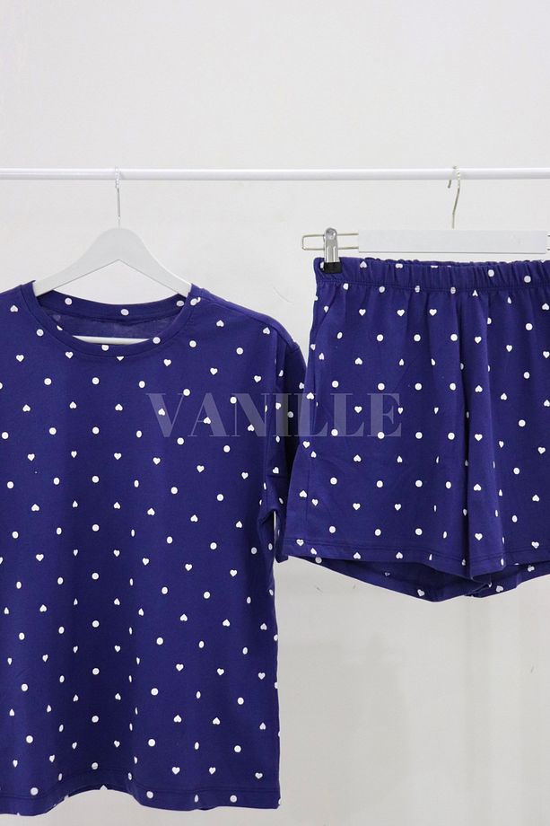 Kadın Alt Üst Şortlu Takım Pijama - 3