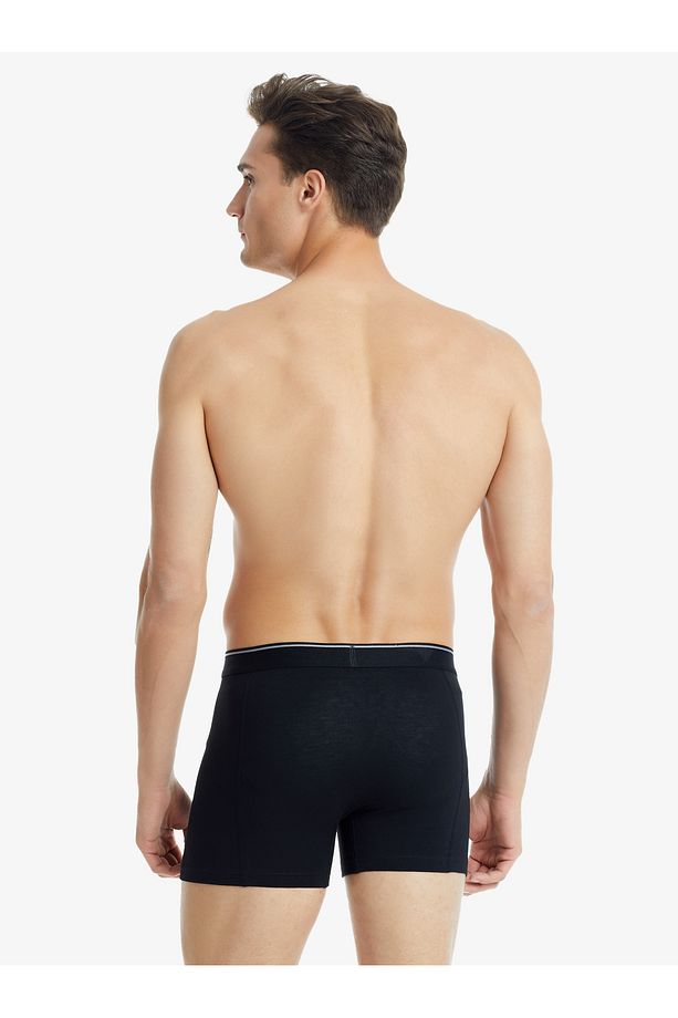 Erkek Pamuk Elastan Boxer Tender Cotton 9233 - Siyah - 2
