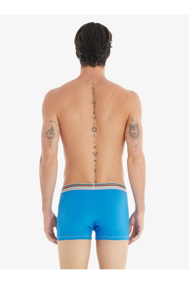 Erkek Pamuk Elastan Boxer Colours 9550 - Mavi - 2