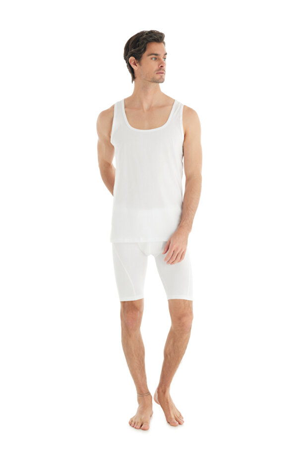 Men's White Undershirt 9504 - 2