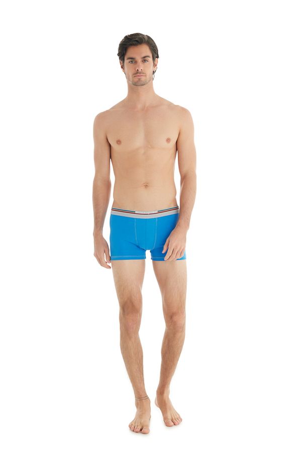 Erkek Pamuk Elastan Boxer Colours 9550 - Mavi - 4