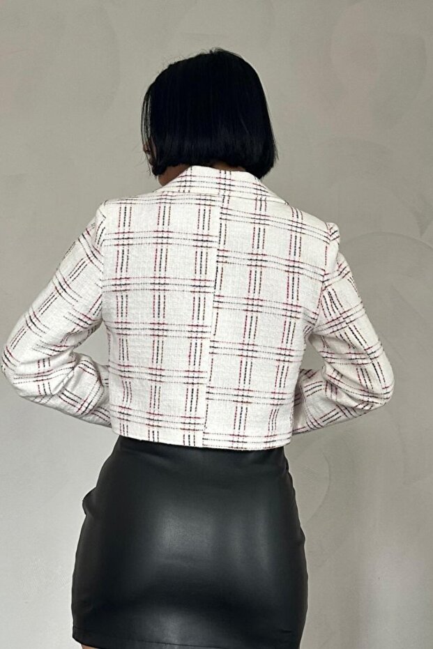 Patterned Crop Jacket - 3