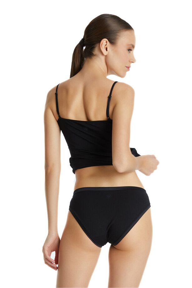Kadın Atlet Aura Satin 1404 - Siyah - 5