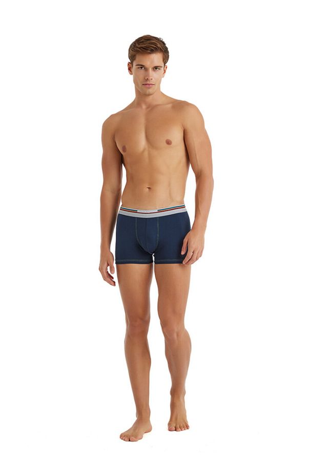 Erkek Pamuk Elastan Boxer Colours 9550 - Lacivert - 4