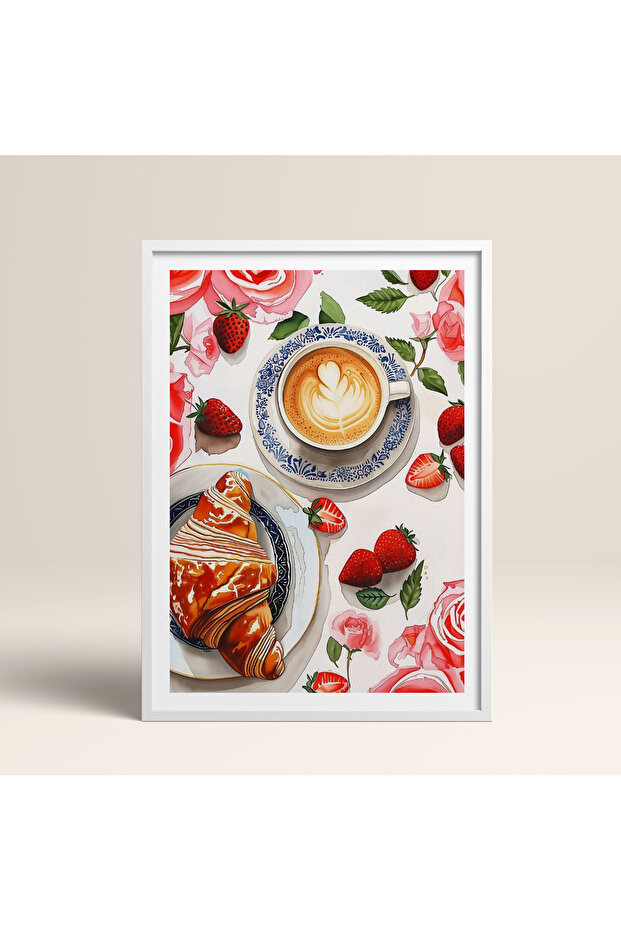 Tekli Ahşap Çerçeveli Tablo Tek Parça Poster Tablo TK/1009 - 2