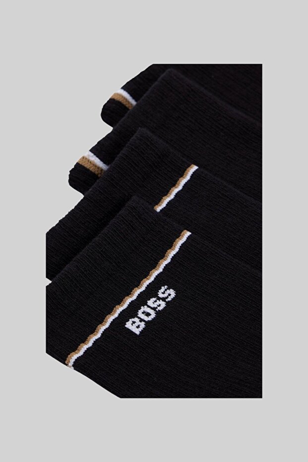 2 Li Erkek Çorap Siyah - 2